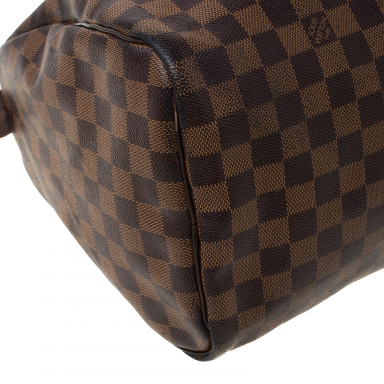 Pre Owned Louis Vuitton Damier Ebene Canvas Speedy 35