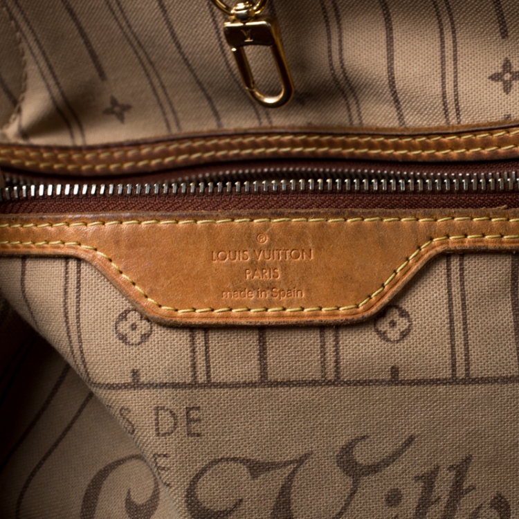 Pre Owned Louis Vuitton Monogram Canvas Neverfull MM Bag