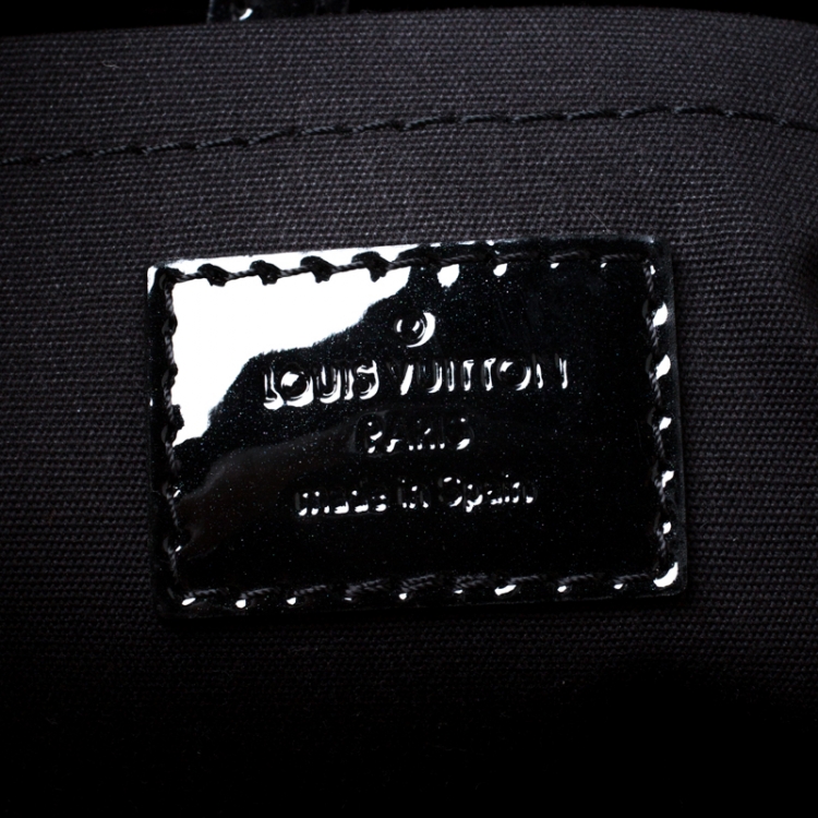 Pre Owned Louis Vuitton Black Magnetique Monogram Vernis Montaigne BB Bag