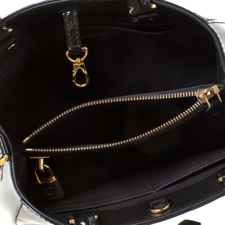 Pre Owned Louis Vuitton Black Magnetique Monogram Vernis Montaigne BB Bag