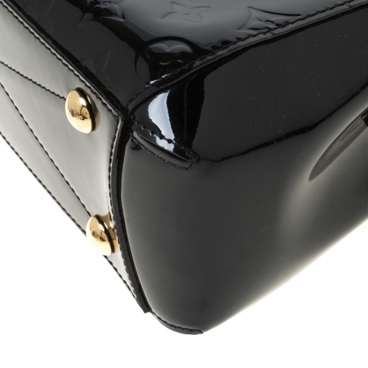 Pre Owned Louis Vuitton Black Magnetique Monogram Vernis Montaigne BB Bag