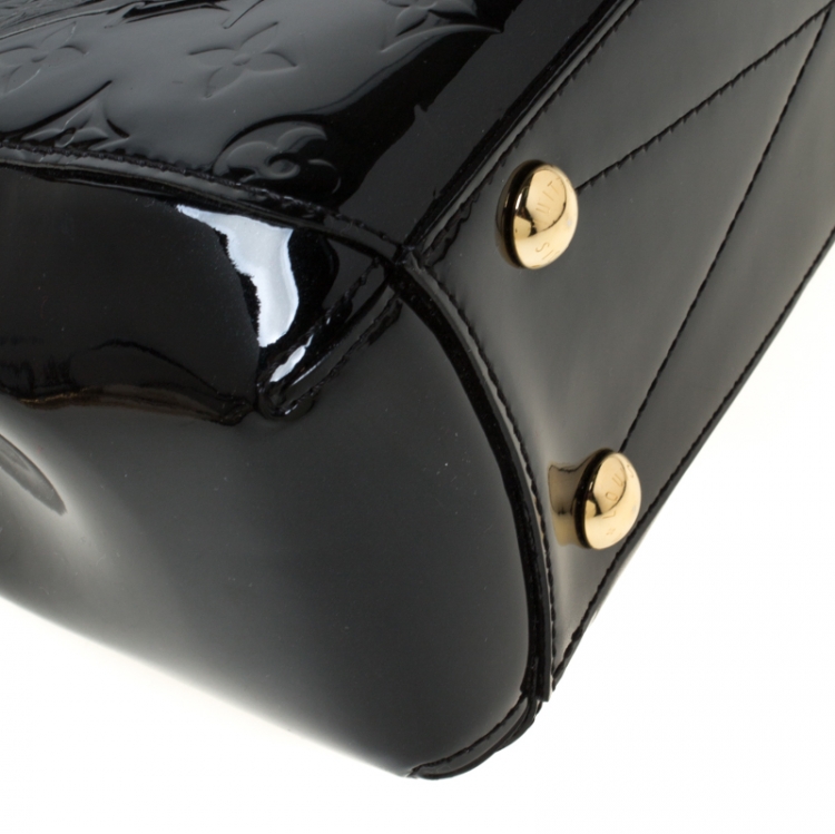 Pre Owned Louis Vuitton Black Magnetique Monogram Vernis Montaigne BB Bag