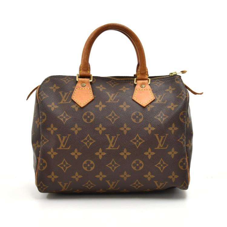 Pre Owned Louis Vuitton Monogram Canvas Speedy 25 Bag