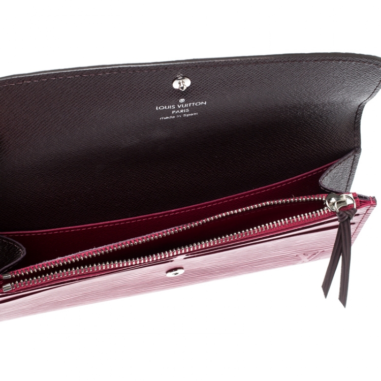 Louis Vuitton sarah wallet magenta vernis leather authentic