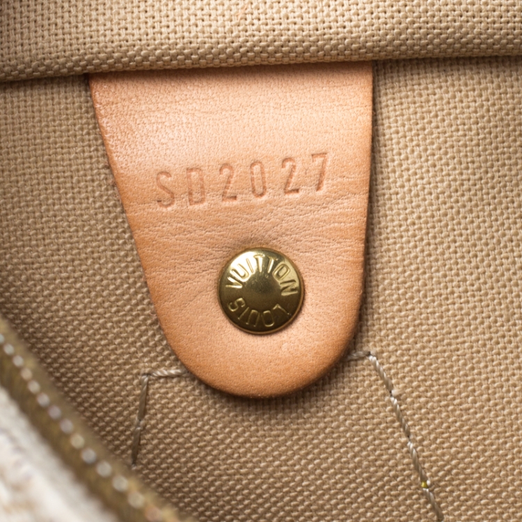 Pre Owned Louis Vuitton Damier Azur Speedy 25 