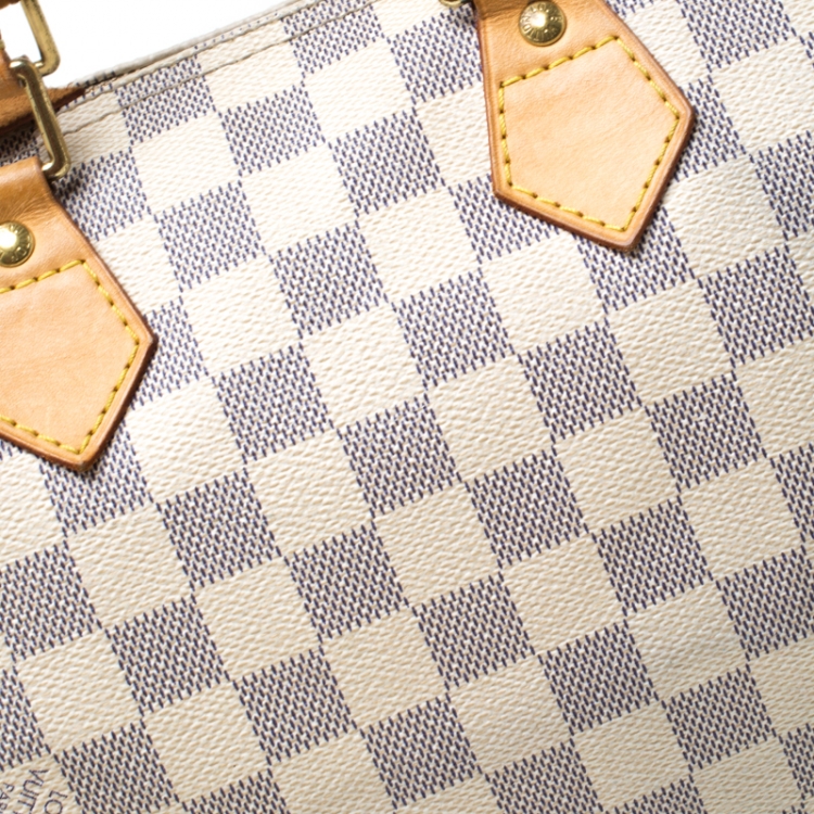 Pre Owned Louis Vuitton Damier Azur Speedy 25 