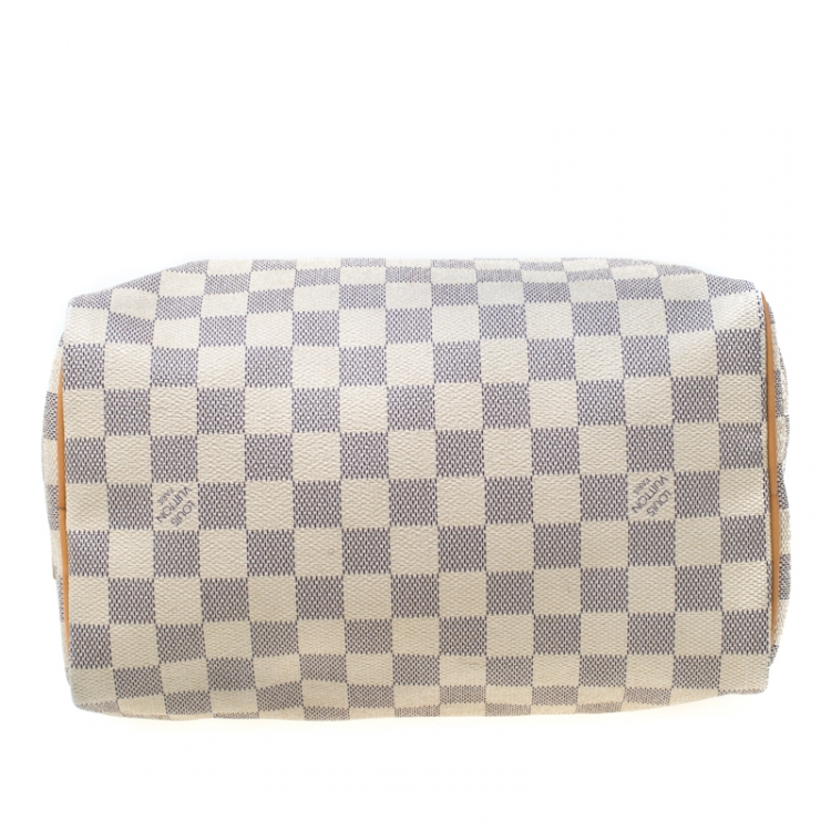 Pre Owned Louis Vuitton Damier Azur Speedy 25 
