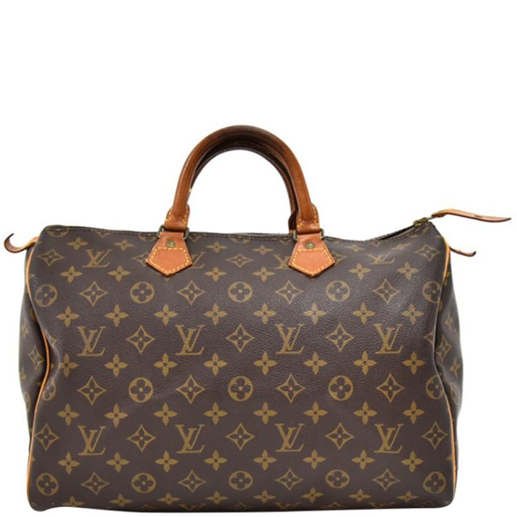 Pre Owned Louis Vuitton  Monogram Canvas Speedy 35 Bag