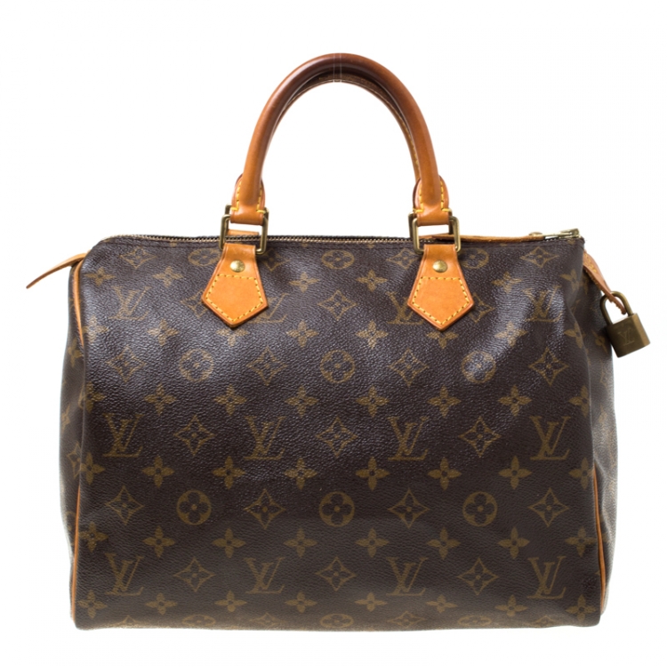 Pre Owned Louis Vuitton Monogram Canvas Speedy 30 Bag