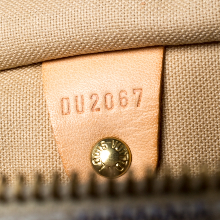 Pre Owned Louis Vuitton Damier Azur Canvas Speedy 30 Bag