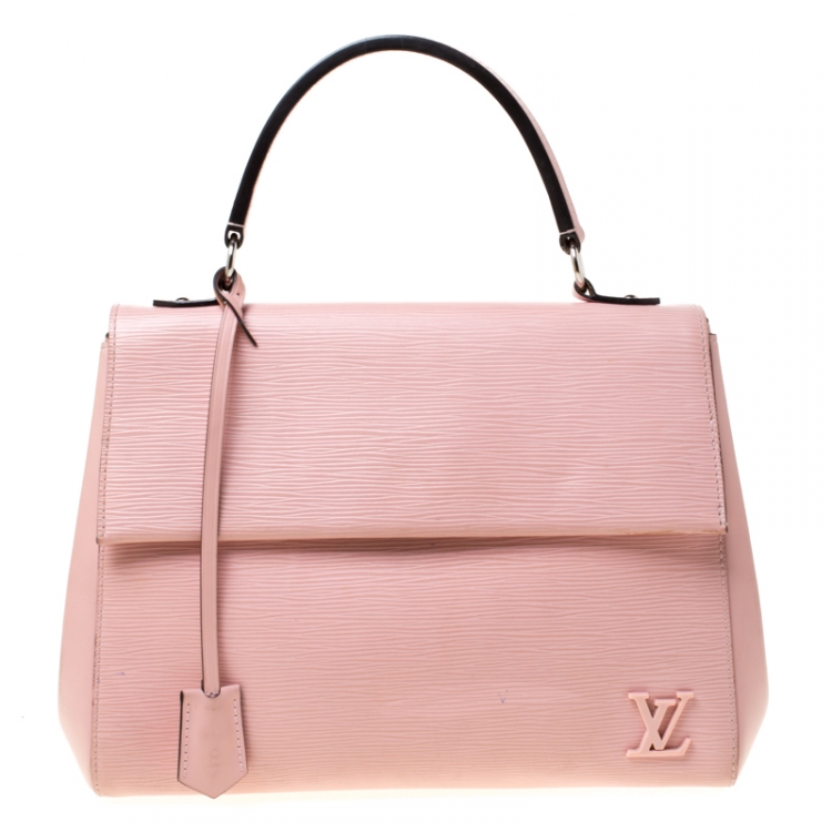 Louis Vuitton Rose Ballerine Epi Leather Cluny MM Bag For Sale at