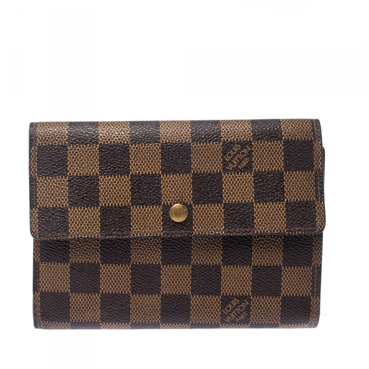 Bags, Authentic Louis Vuitton Joey Damier Ebene Tri Fold Wallet