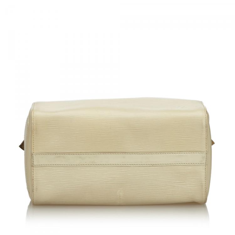 Pre Owned Louis Vuitton Beige Epi Leather Speedy 25 Bag
