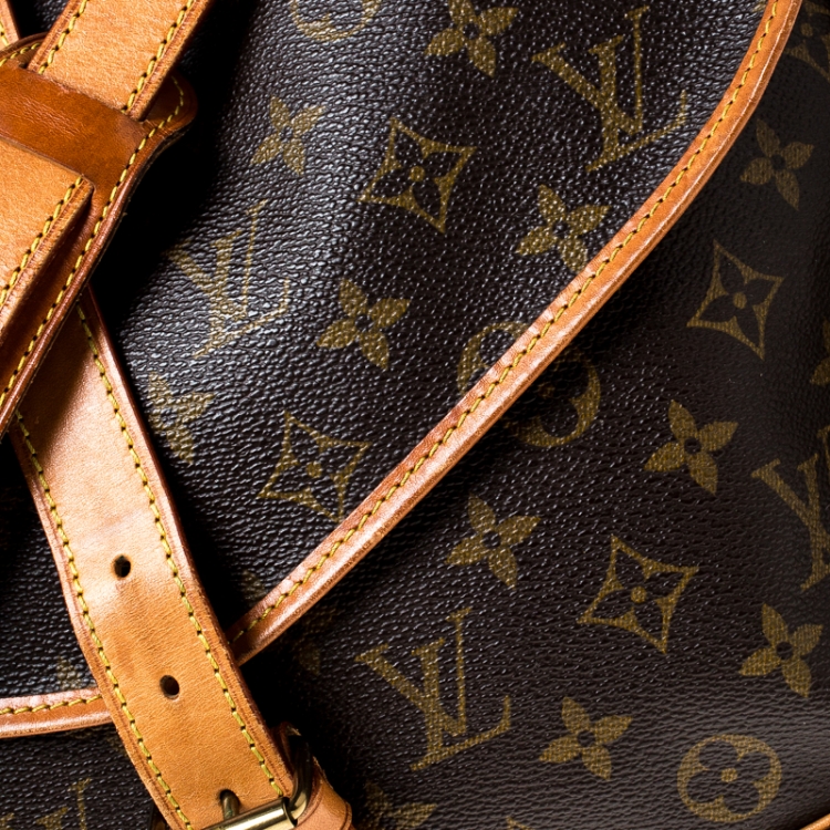 Pre Owned Louis Vuitton Monogram Canvas Saumur 35 Messenger Bag