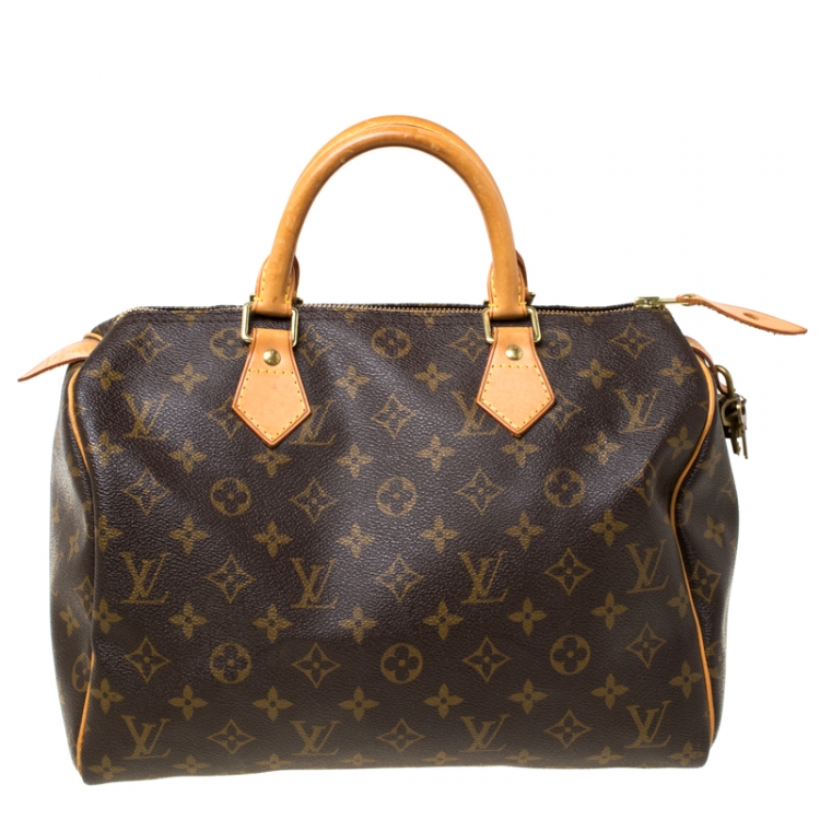 Pre Owned Louis Vuitton Monogram Canvas Speedy 30 Bag