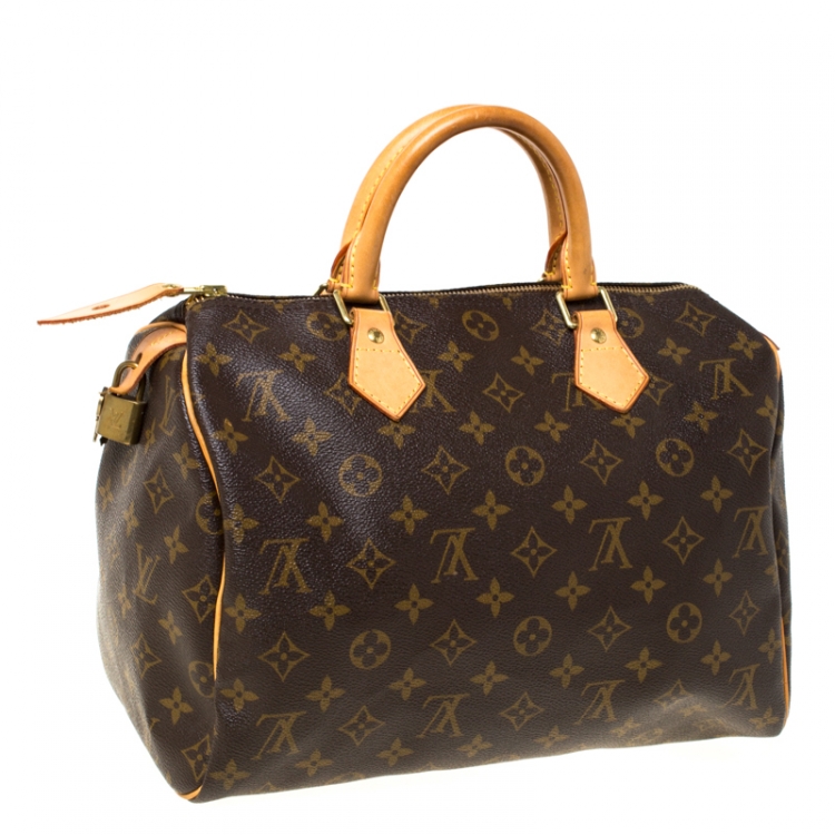 Pre Owned Louis Vuitton Monogram Canvas Speedy 30 Bag