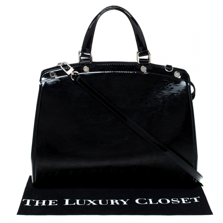 Pre Owned Louis Vuitton Black Electric Epi Leather Brea GM Bag