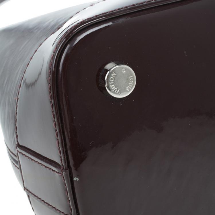 Pre Owned Louis Vuitton Quetshe Patent Epi Leather Mirabeau Tote