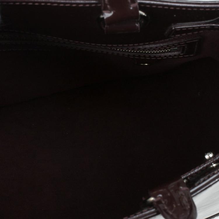 Pre Owned Louis Vuitton Quetshe Patent Epi Leather Mirabeau Tote