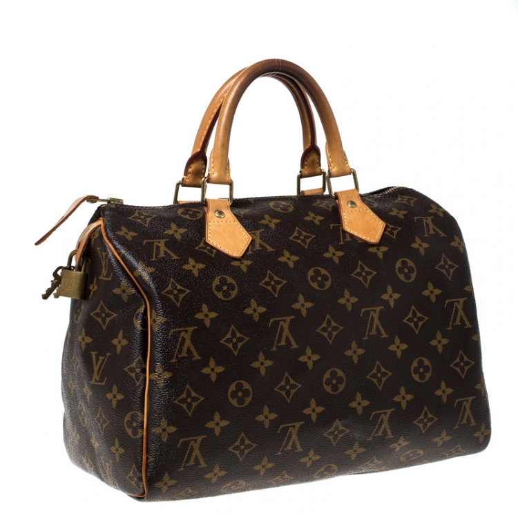 Pre Owned Louis Vuitton Monogram Canvas Speedy 30 Bag