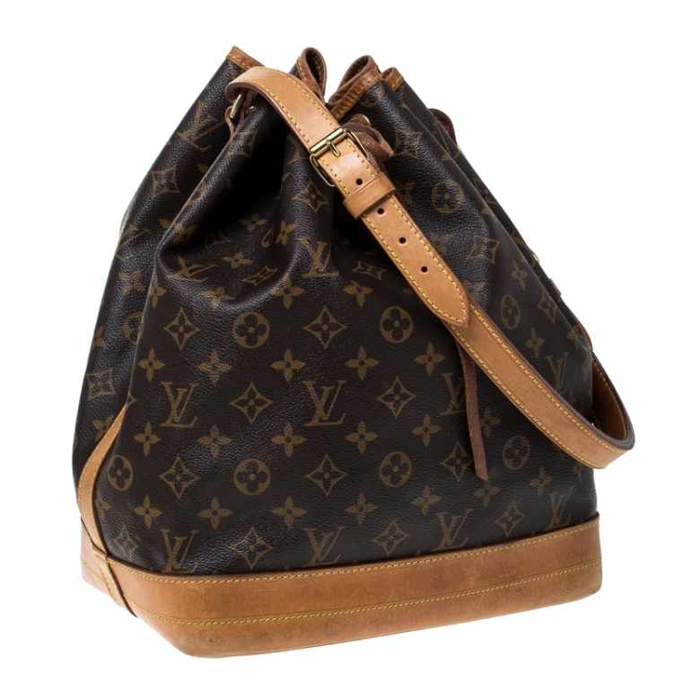 Pre Owned Louis Vuitton Monogram Canvas Large Noe Drawstring Bag