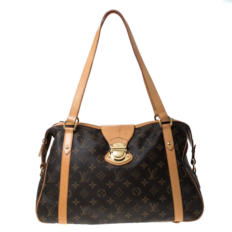 Louis Vuitton - Authenticated South Bank Handbag - Leather Brown Plain for Women, Good Condition