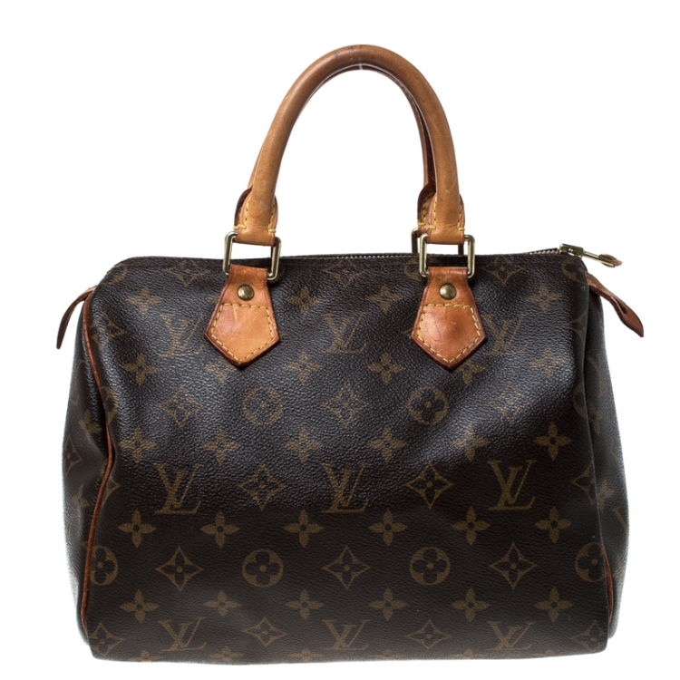 Pre Owned Louis Vuitton Monogram Canvas Speedy 25 Bag