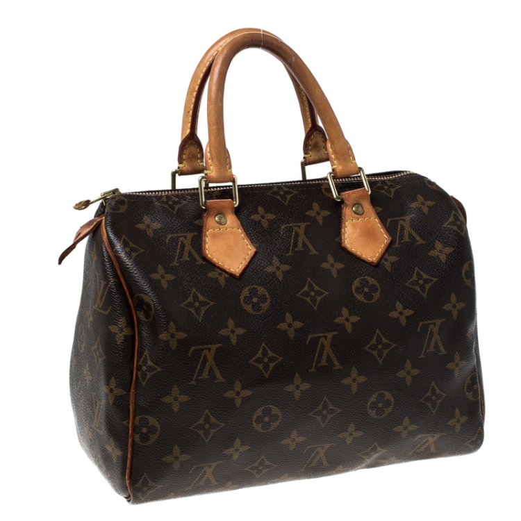 Pre Owned Louis Vuitton Monogram Canvas Speedy 25 Bag
