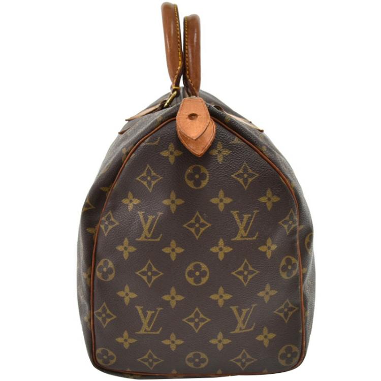 Pre Owned Louis Vuitton Monogram Canvas Speedy 35 Bag