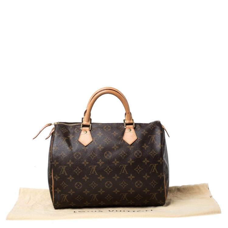 Pre Owned Louis Vuitton Monogram Canvas Speedy 30 Bag