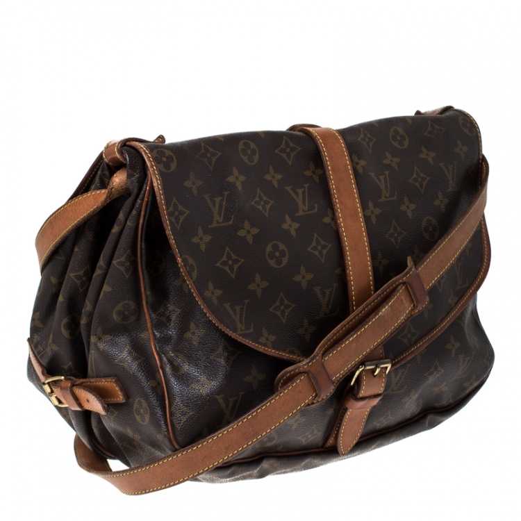 Pre Owned Louis Vuitton Monogram Canvas Saumur 35 Messenger Bag
