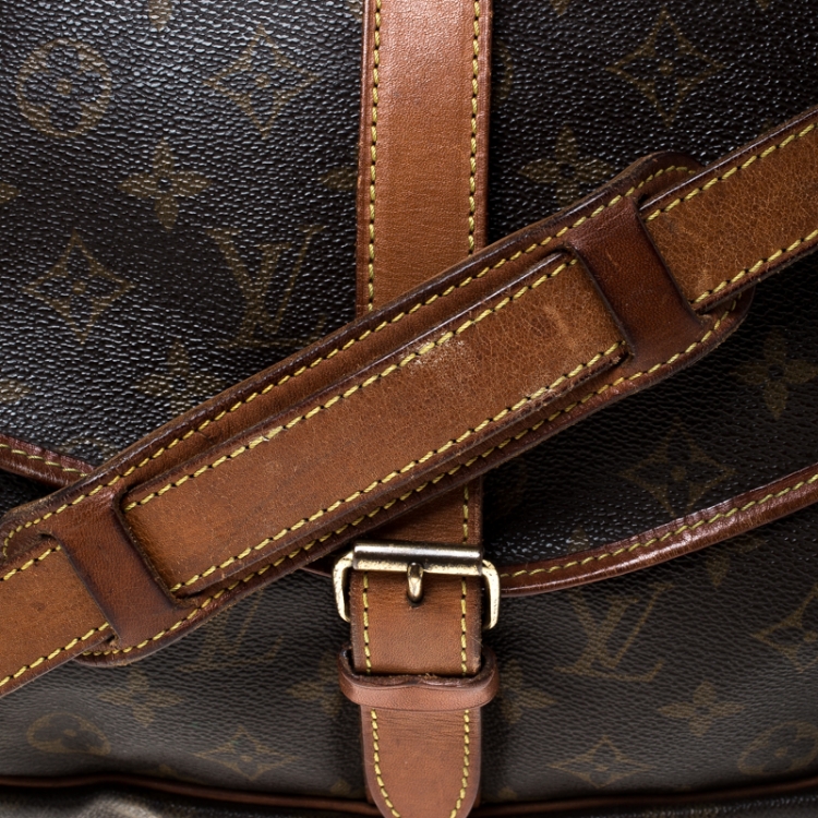 Pre Owned Louis Vuitton Monogram Canvas Saumur 35 Messenger Bag