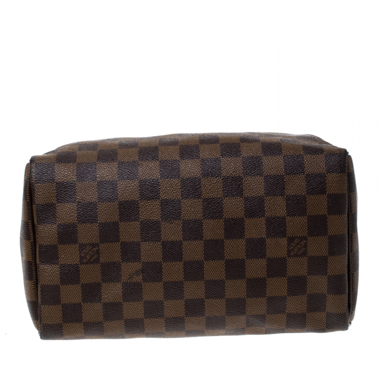 Pre Owned Louis Vuitton Damier Ebene Canvas Speedy 25 Bag