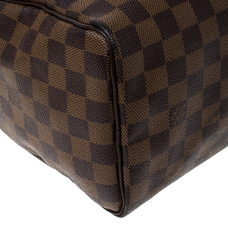 Pre Owned Louis Vuitton Damier Ebene Canvas Speedy 25 Bag