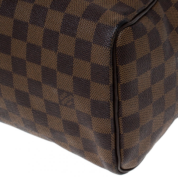 Pre Owned Louis Vuitton Damier Ebene Canvas Speedy 25 Bag