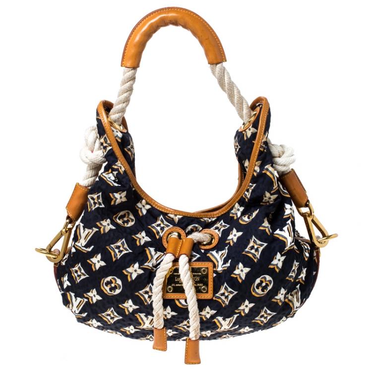 Louis Vuitton Limited Edition Tan Nylon Monogram Bulles PM Bag