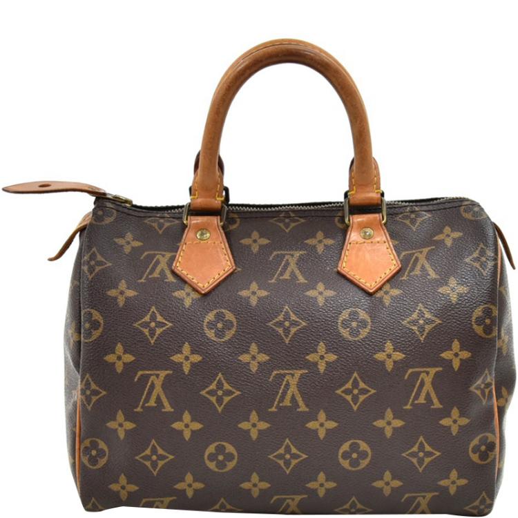 Pre Owned Louis Vuitton Monogram Canvas Speedy 25 Bag