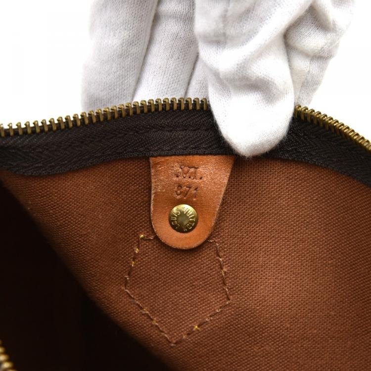 Pre Owned Louis Vuitton Monogram Canvas Speedy 25 Bag