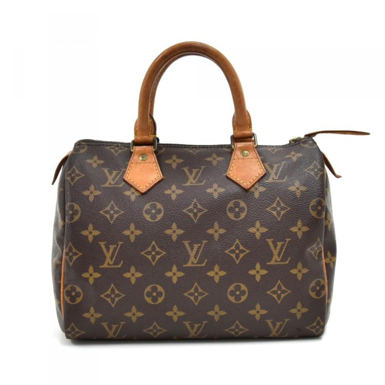 Pre Owned Louis Vuitton Monogram Canvas Speedy 25 Bag