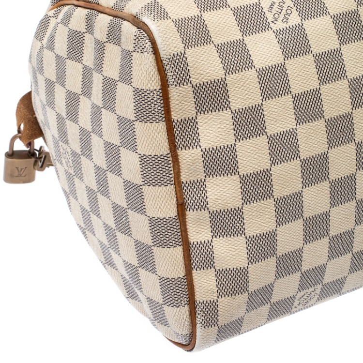 مملوكة مسبقًا Louis Vuitton Damier Azur Canvas Speedy 30 Bag