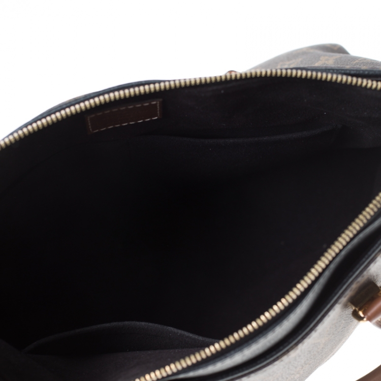Pre Owned Louis Vuitton Black Monogram Canvas Pallas Bag