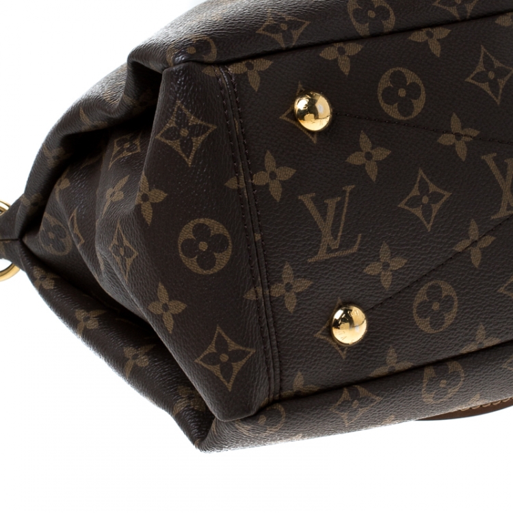 Pre Owned Louis Vuitton Black Monogram Canvas Pallas Bag