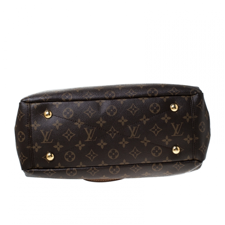 Pre Owned Louis Vuitton Black Monogram Canvas Pallas Bag