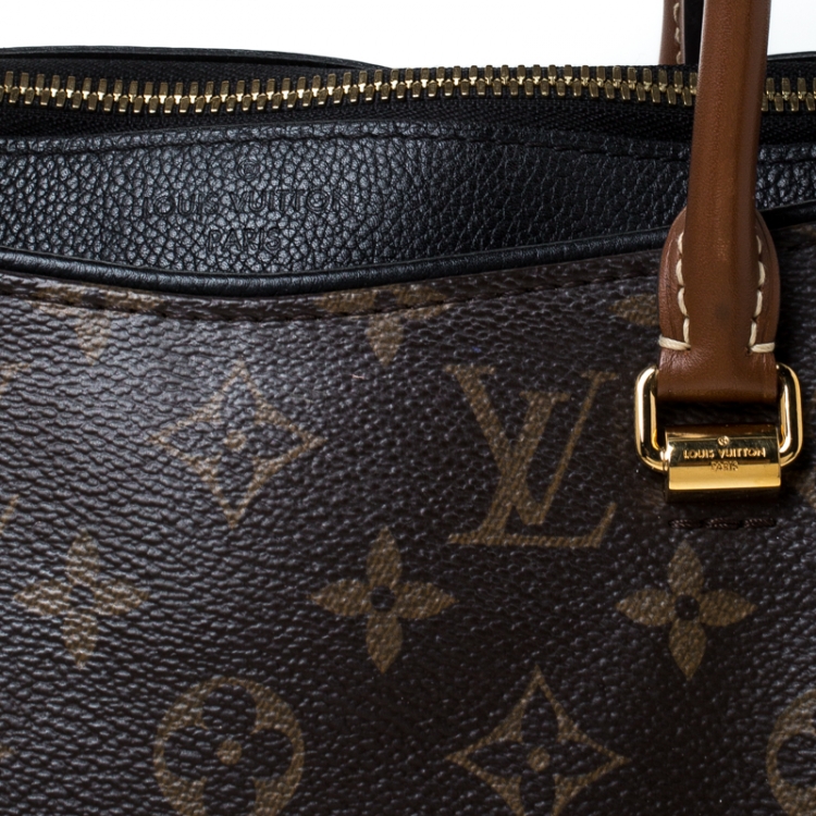 Pre Owned Louis Vuitton Black Monogram Canvas Pallas Bag
