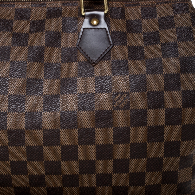 مملوكة مسبقًا Louis Vuitton Damier Ebene Canvas Speedy 35 Bag