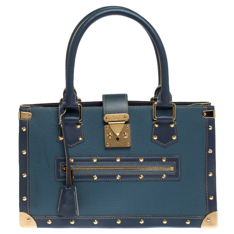 Louis Vuitton Blue Suhali Leather Le Fabuleux Shoulder Bag