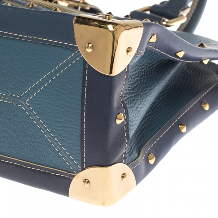 Pre Owned Louis Vuitton Light Blue Suhali Leather Le Fabuleux Bag
