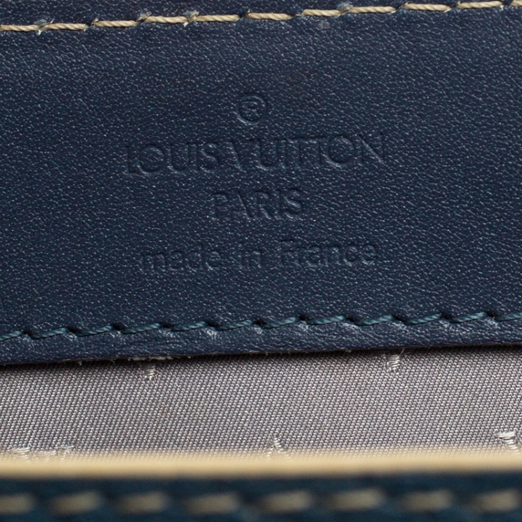Pre Owned Louis Vuitton Light Blue Suhali Leather Le Fabuleux Bag