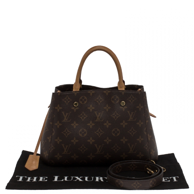 Pre Owned Louis Vuitton Monogram Canvas Montaigne BB Bag