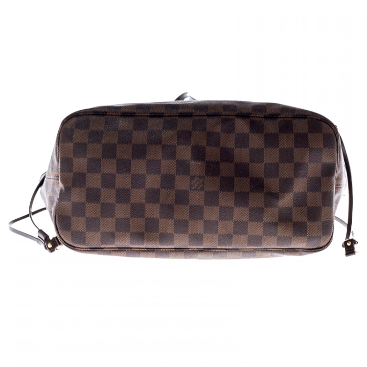 Pre Owned Louis Vuitton Damier Ebene Canvas Neverfull MM Bag